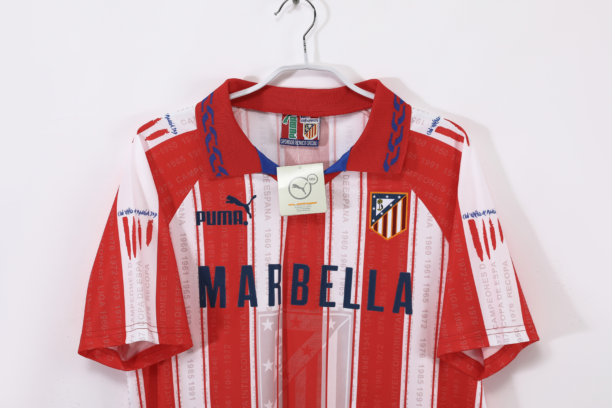95-96 Atletico Madrid Home Retro Jersey/95-96马竞主场