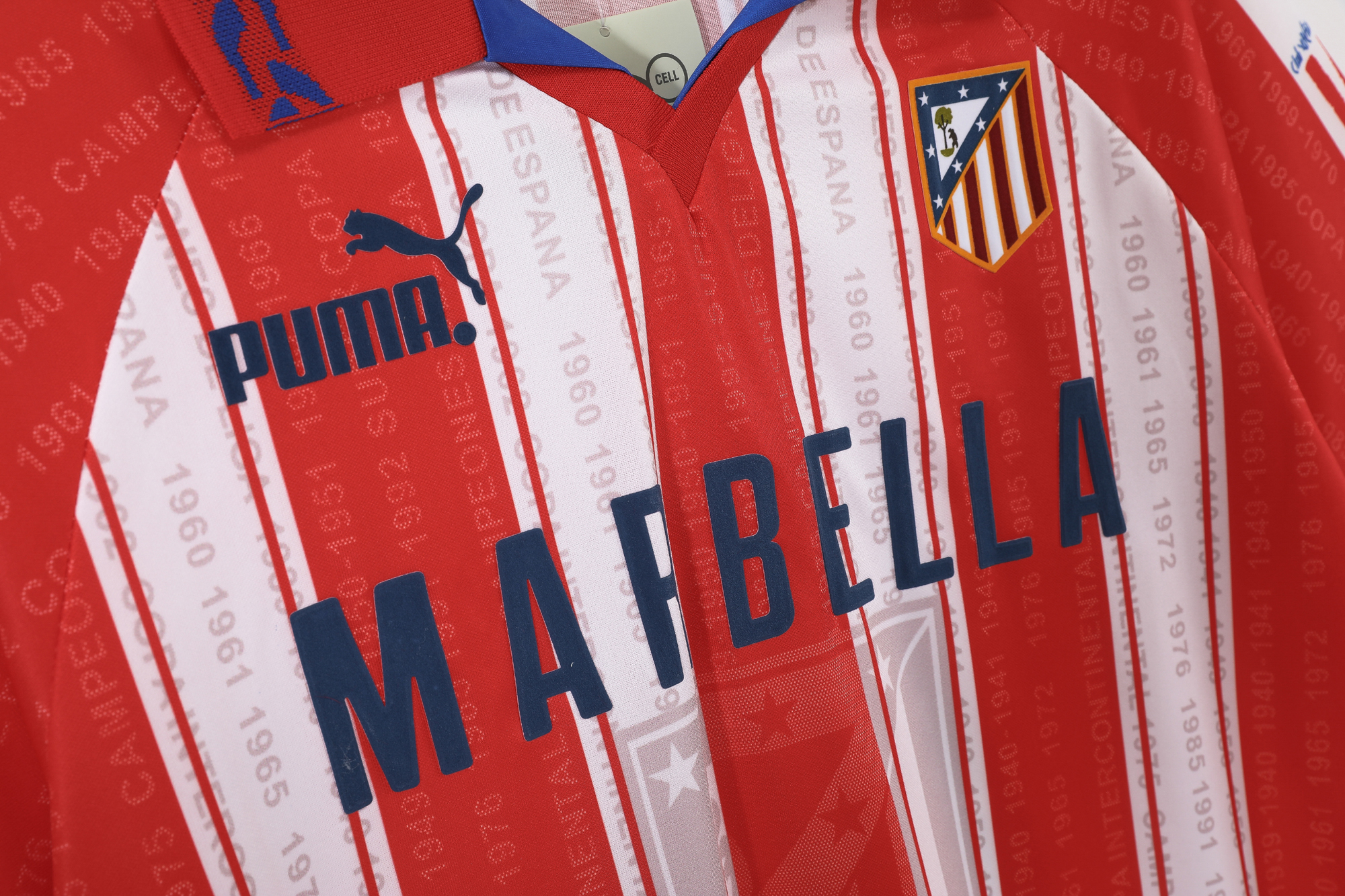 95-96 Atletico Madrid Home Retro Jersey/95-96马竞主场