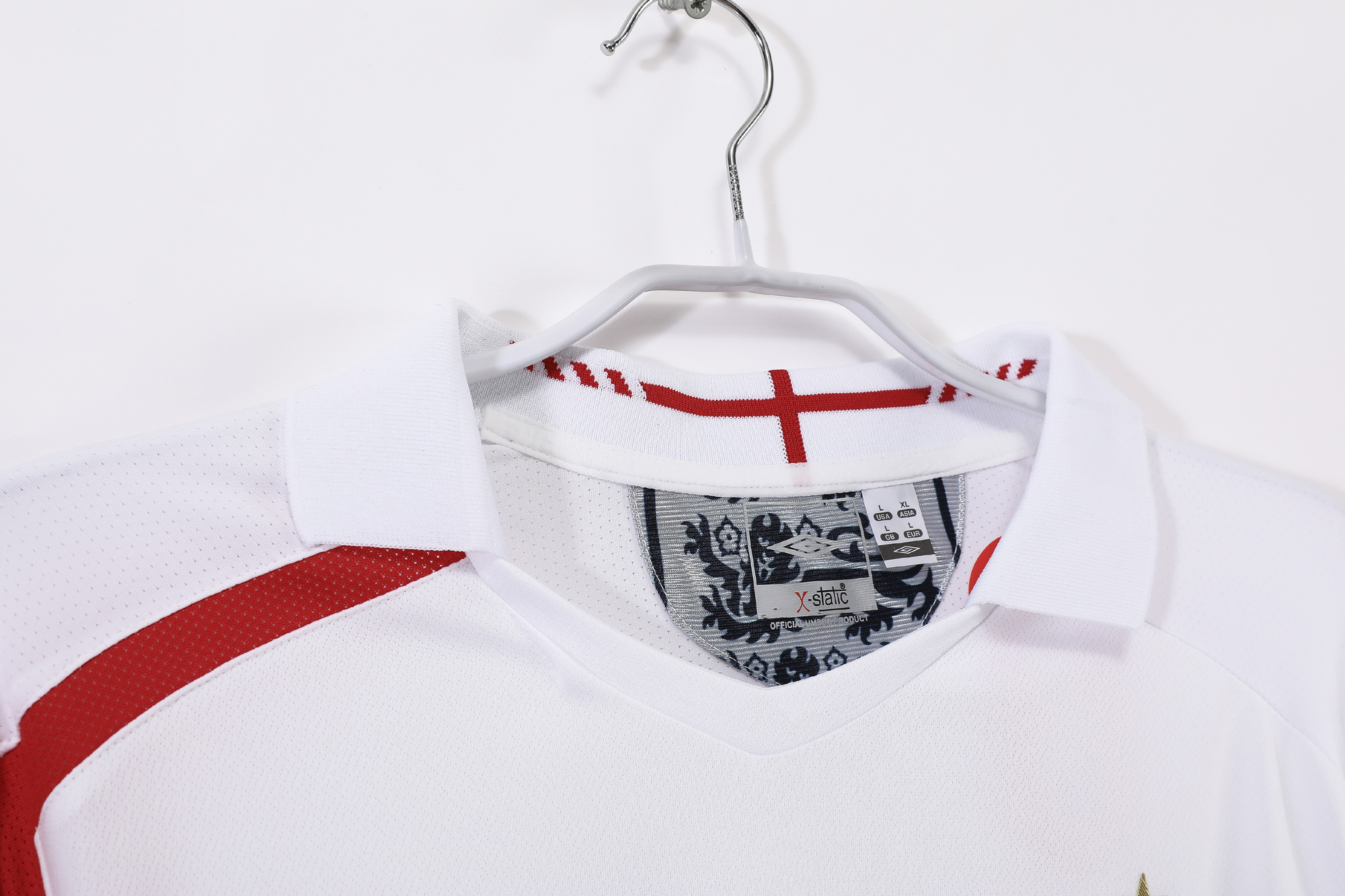 2006 England Home Long Sleeve Retro Jersey/2006英格兰主场长袖