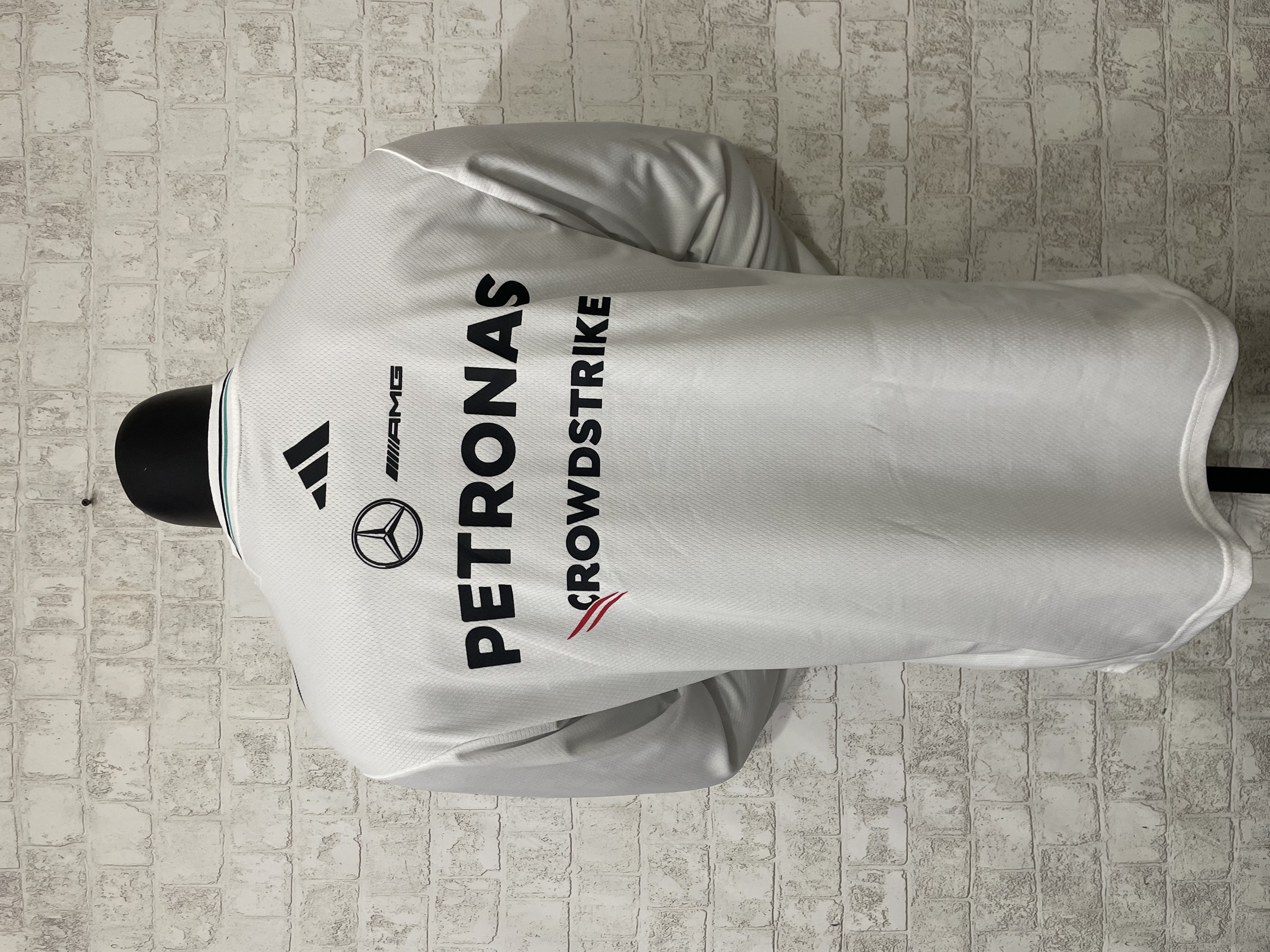 2025 F1 Mercedes White Long Sleeve  /2025 F1梅赛德斯白色长袖