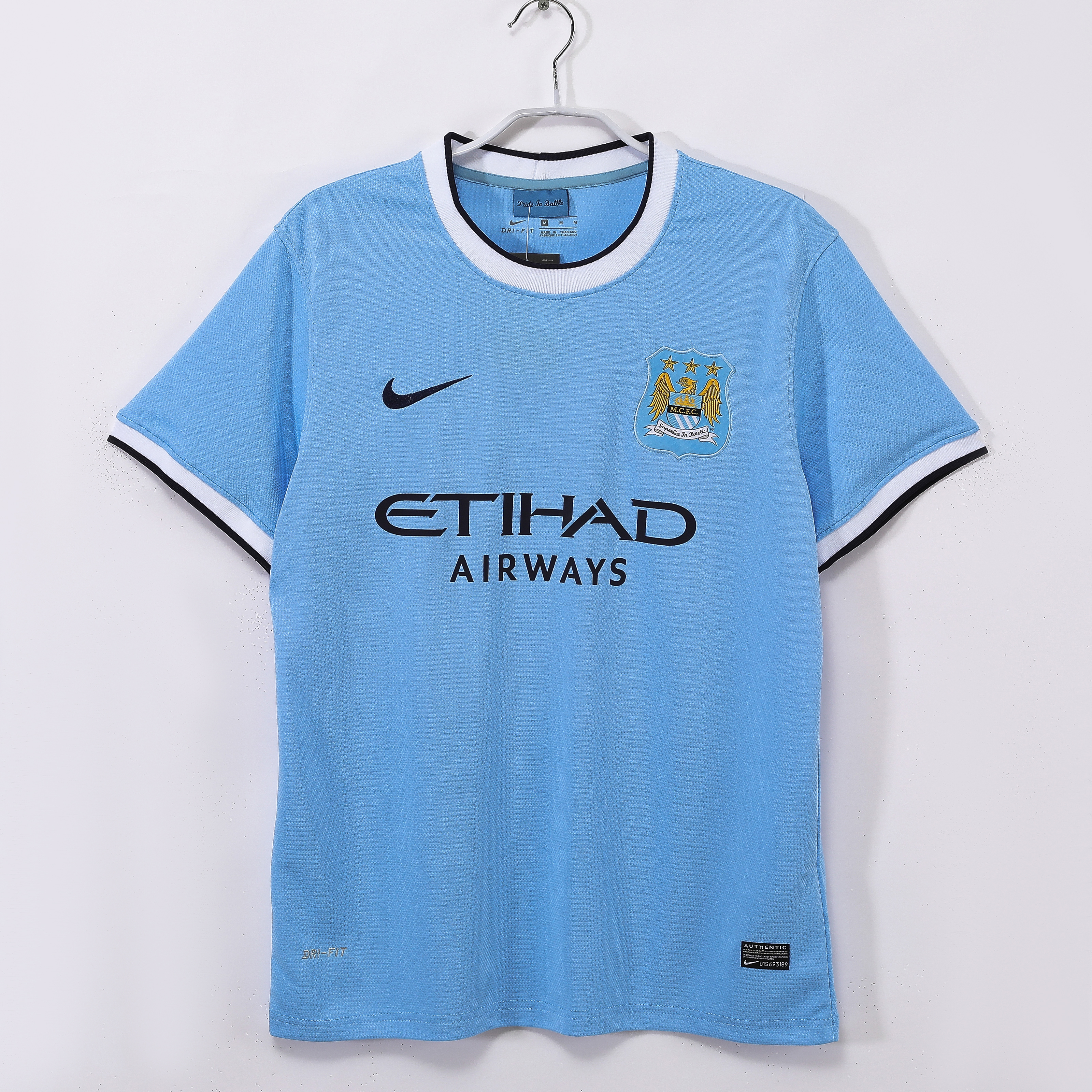 13-14 Manchester City Home Retro Jersey/13-14曼城主场