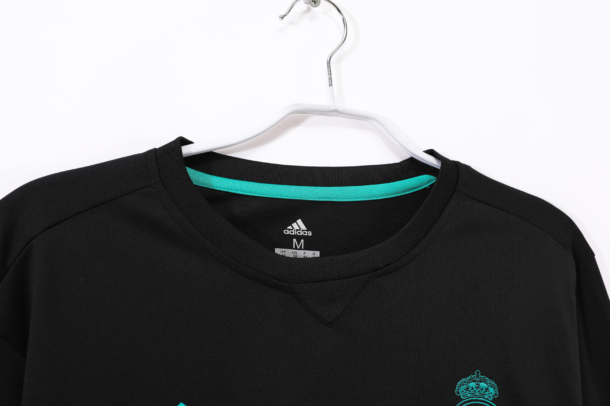 17-18 Real Madrid Away Black Long Sleeve Retro Jersey/17-18皇马客场长袖