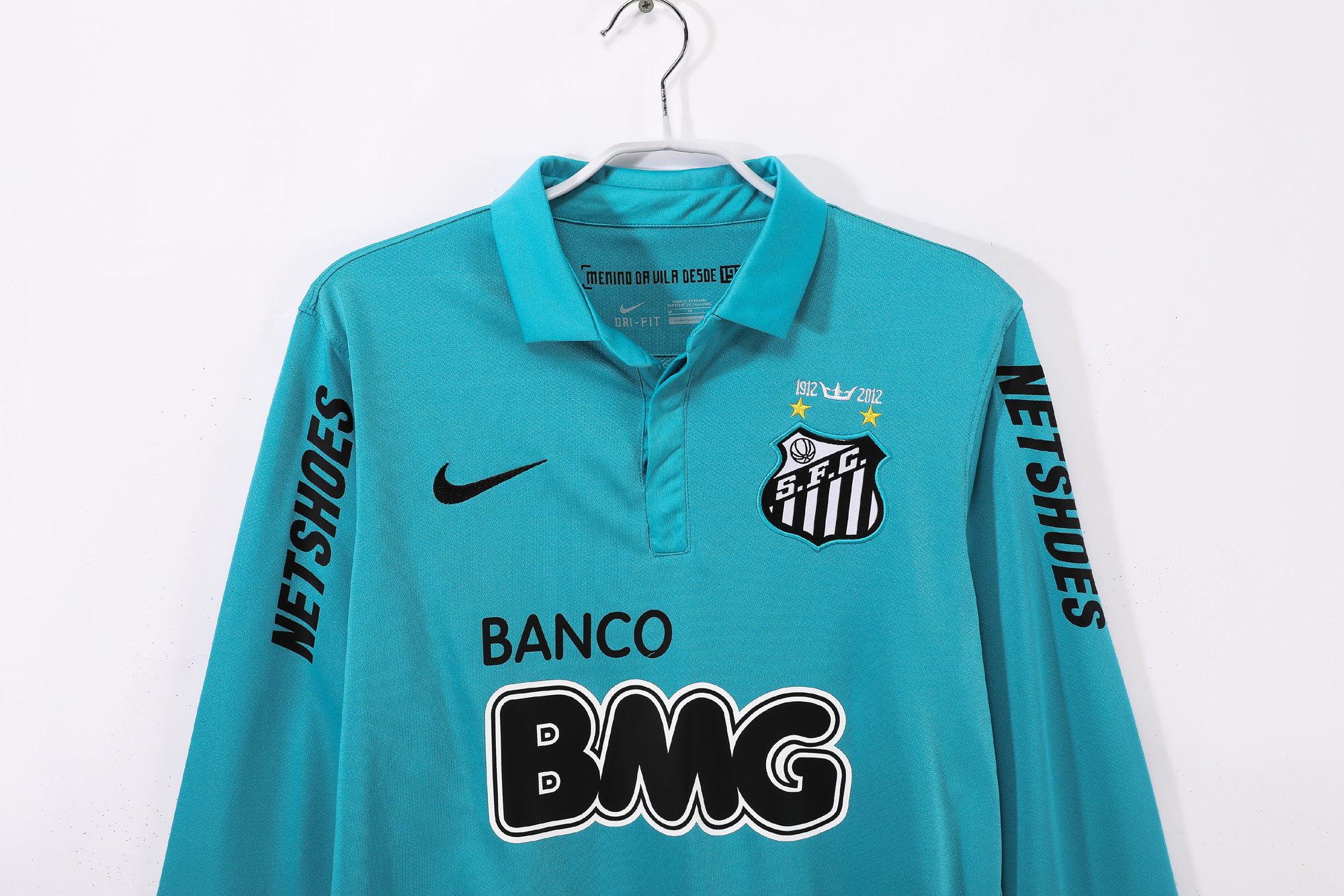 12-13 Santos Third Retro Long Sleeve Jersey/12-13 桑托斯第二客场长袖