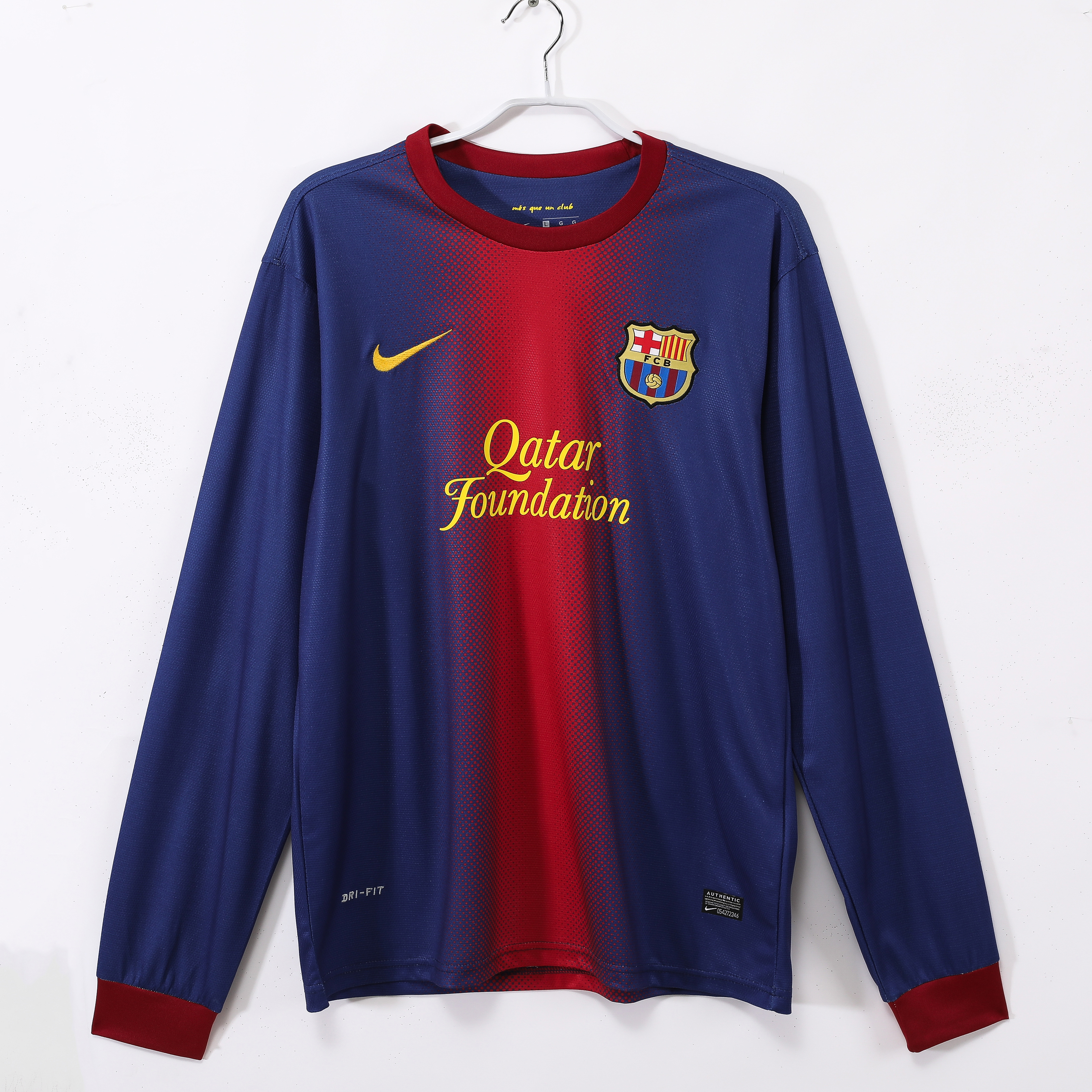 12-13 Barcelona Home  Long Sleeve Retro Jersey/12-13巴萨主场长袖