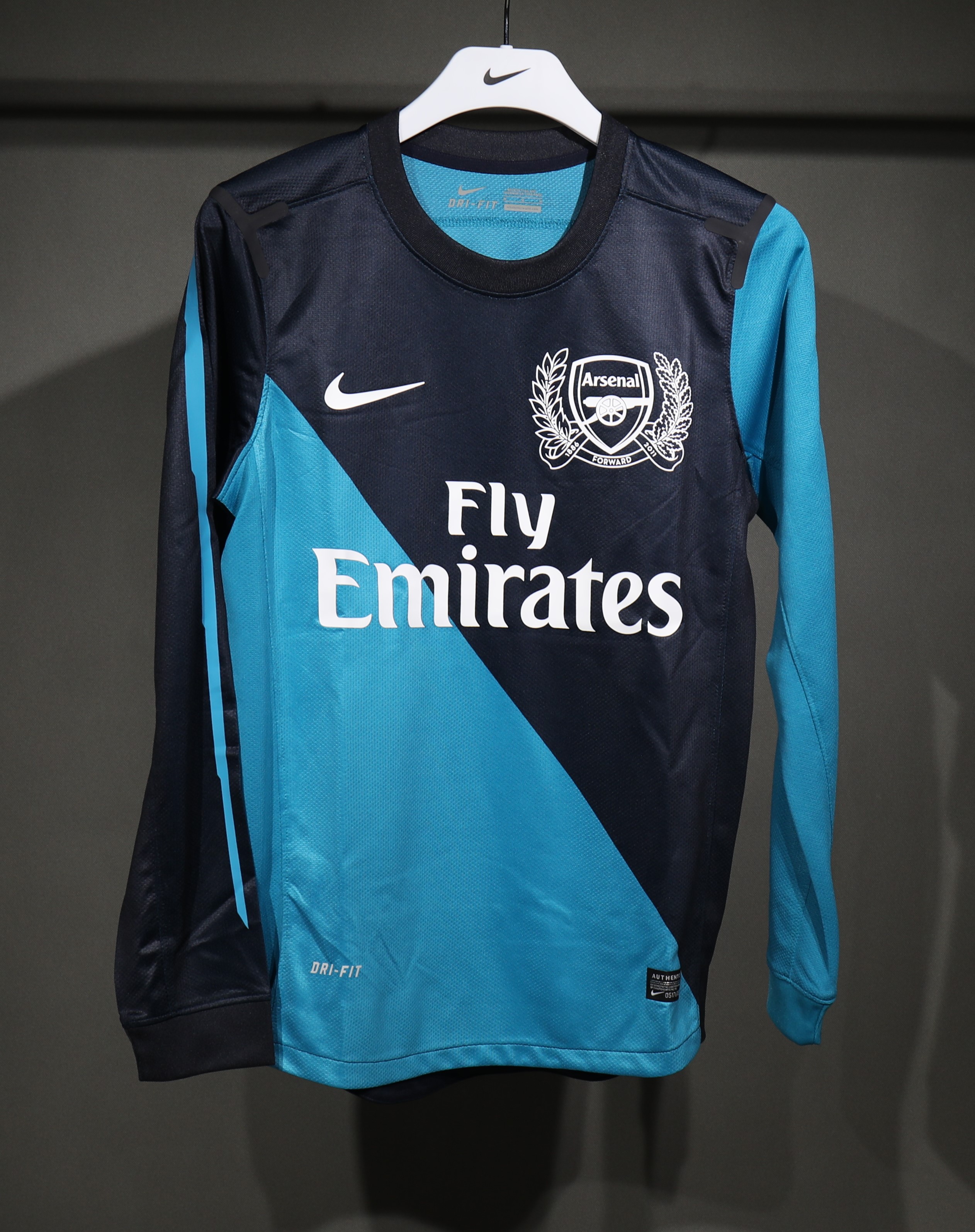 11-12 Arsenal Away Long Sleeve Player Retro Jersey/11-12 阿森纳客场球员长袖