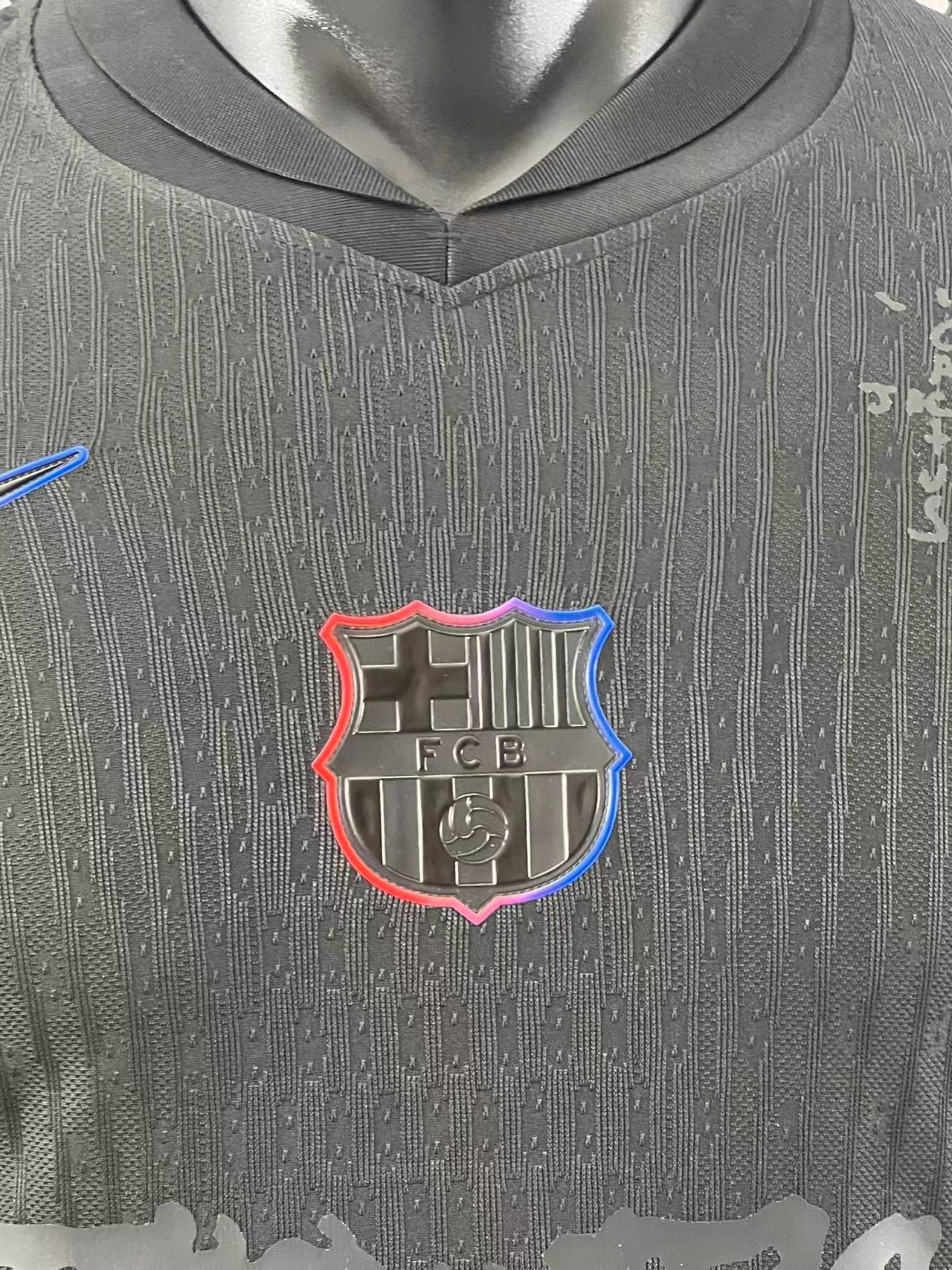 24-25 Barcelona Black TRAVIS SCOTT  Player Long Sleeve Jersey/ 24-25巴萨客场球员特别版长袖