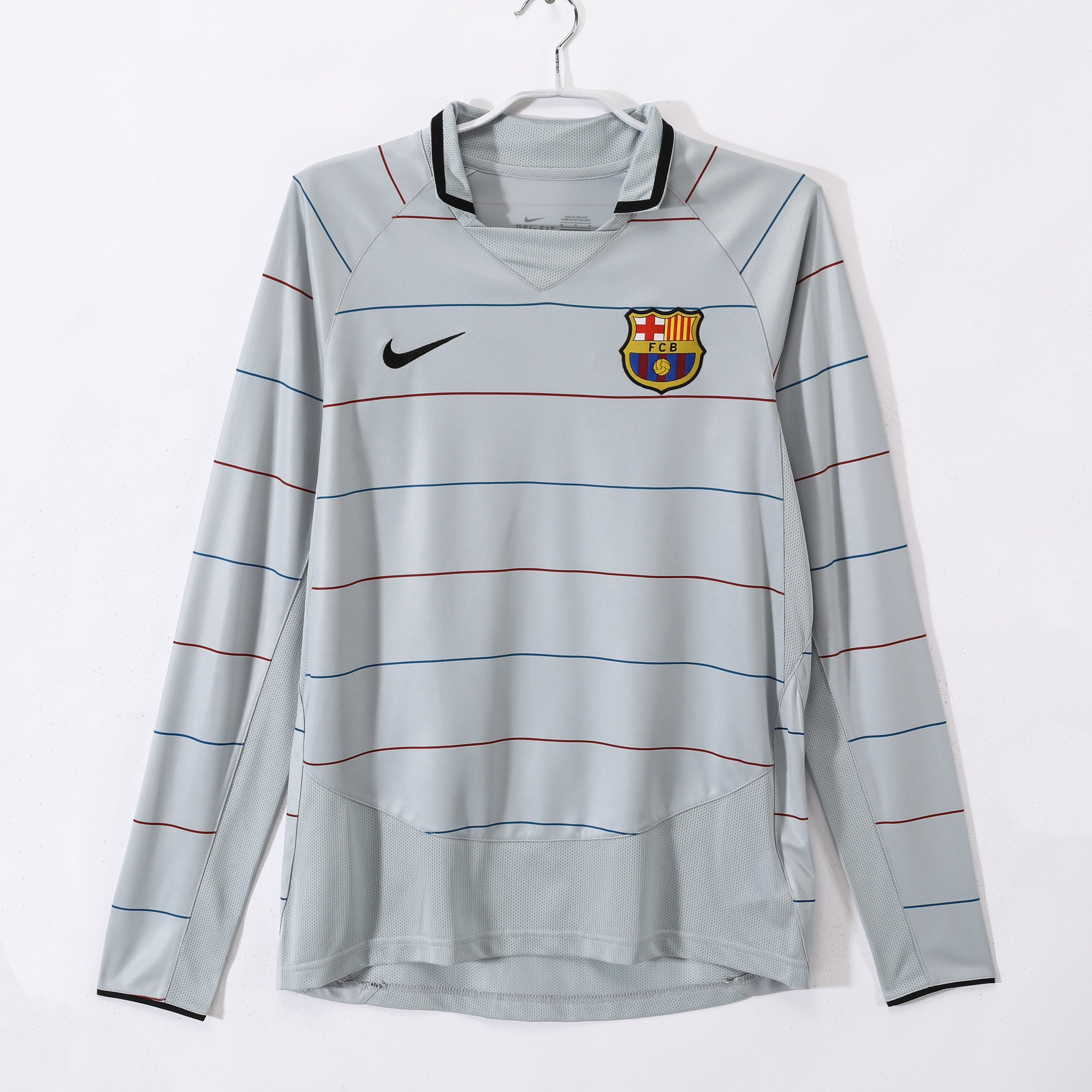 03-04 Barcelona Away long sleeve Retro Jersey/03-04巴萨客场长袖