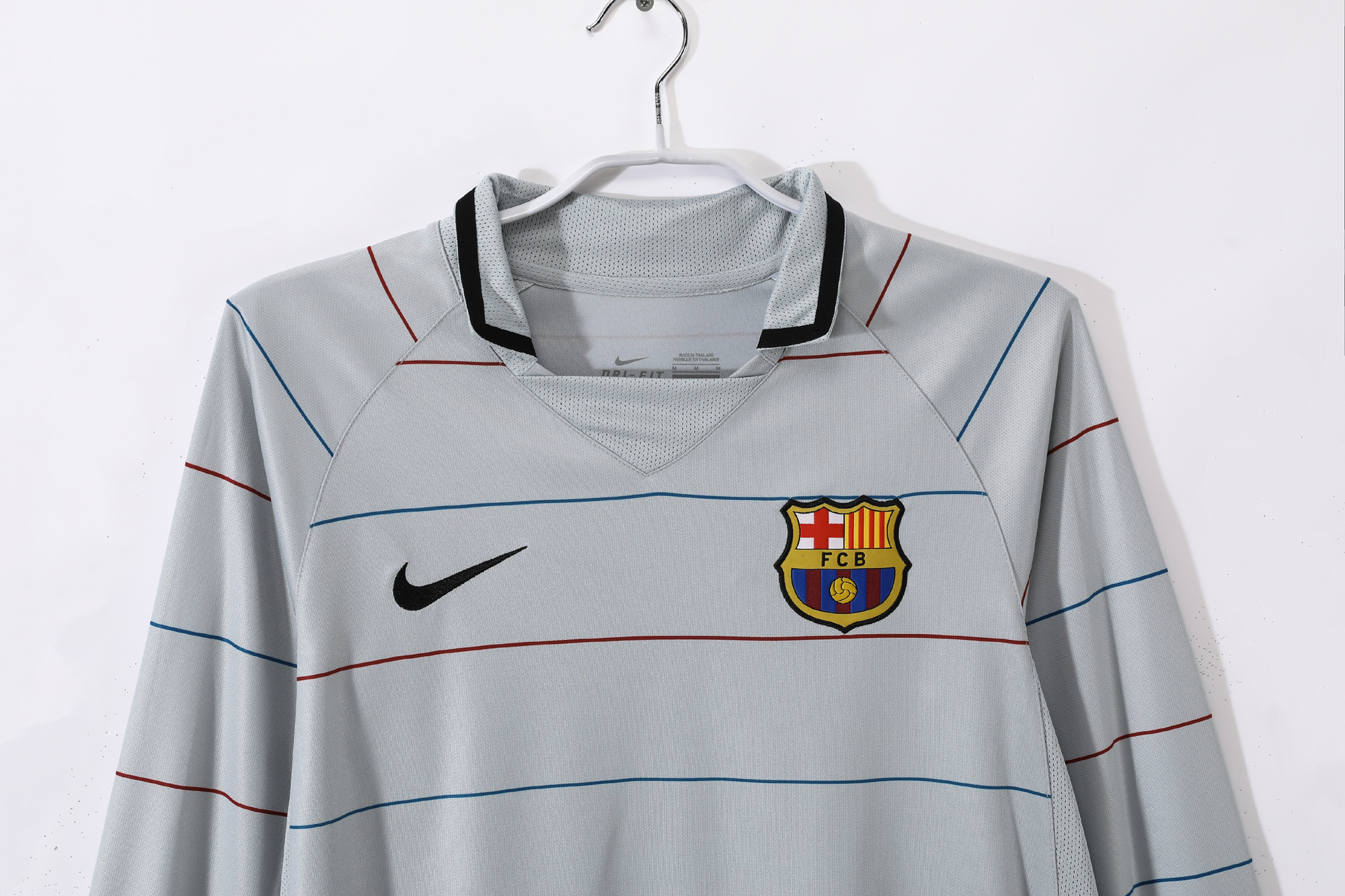 03-04 Barcelona Away long sleeve Retro Jersey/03-04巴萨客场长袖