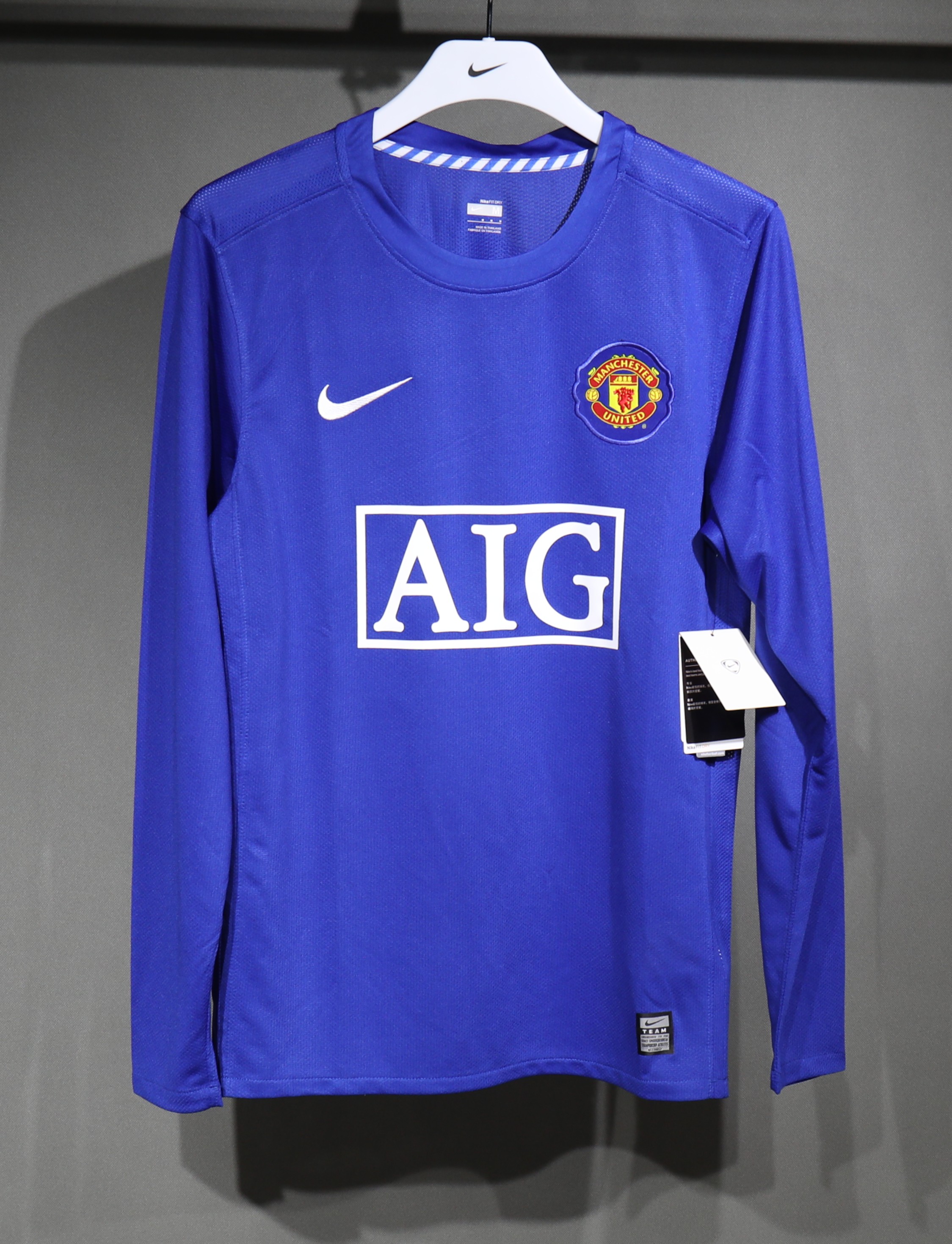 08-09 Manchester United Third Player Long Sleeve Retro Jersey/08-09曼联第二客场球员长袖