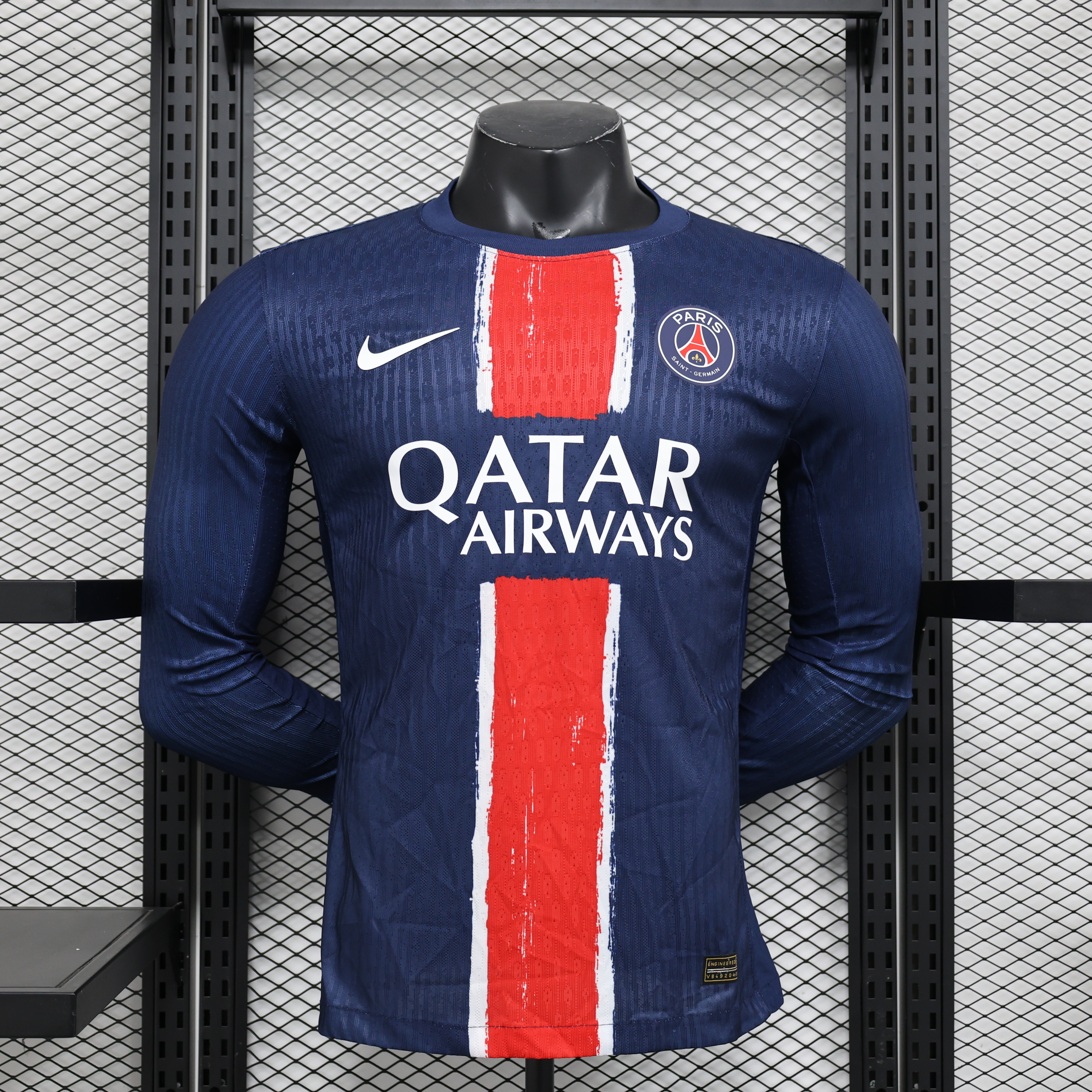 24-25 PSG Home Final Game Long Sleeve Player Jersey/ 24-25 PSG主场决赛长袖球员版