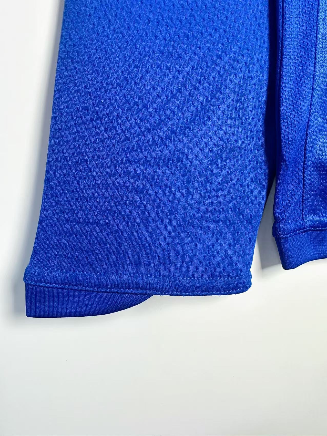 07-08 Manchester United Goalkeeper Blue Retro Long Sleeve Jersey/07-08曼联门将蓝色长袖