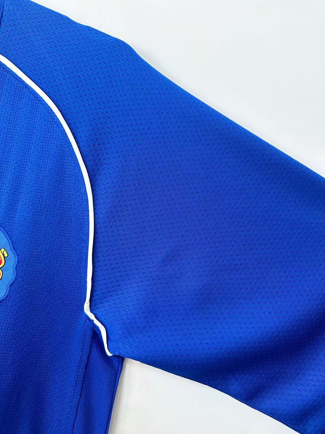 07-08 Manchester United Goalkeeper Blue Retro Long Sleeve Jersey/07-08曼联门将蓝色长袖