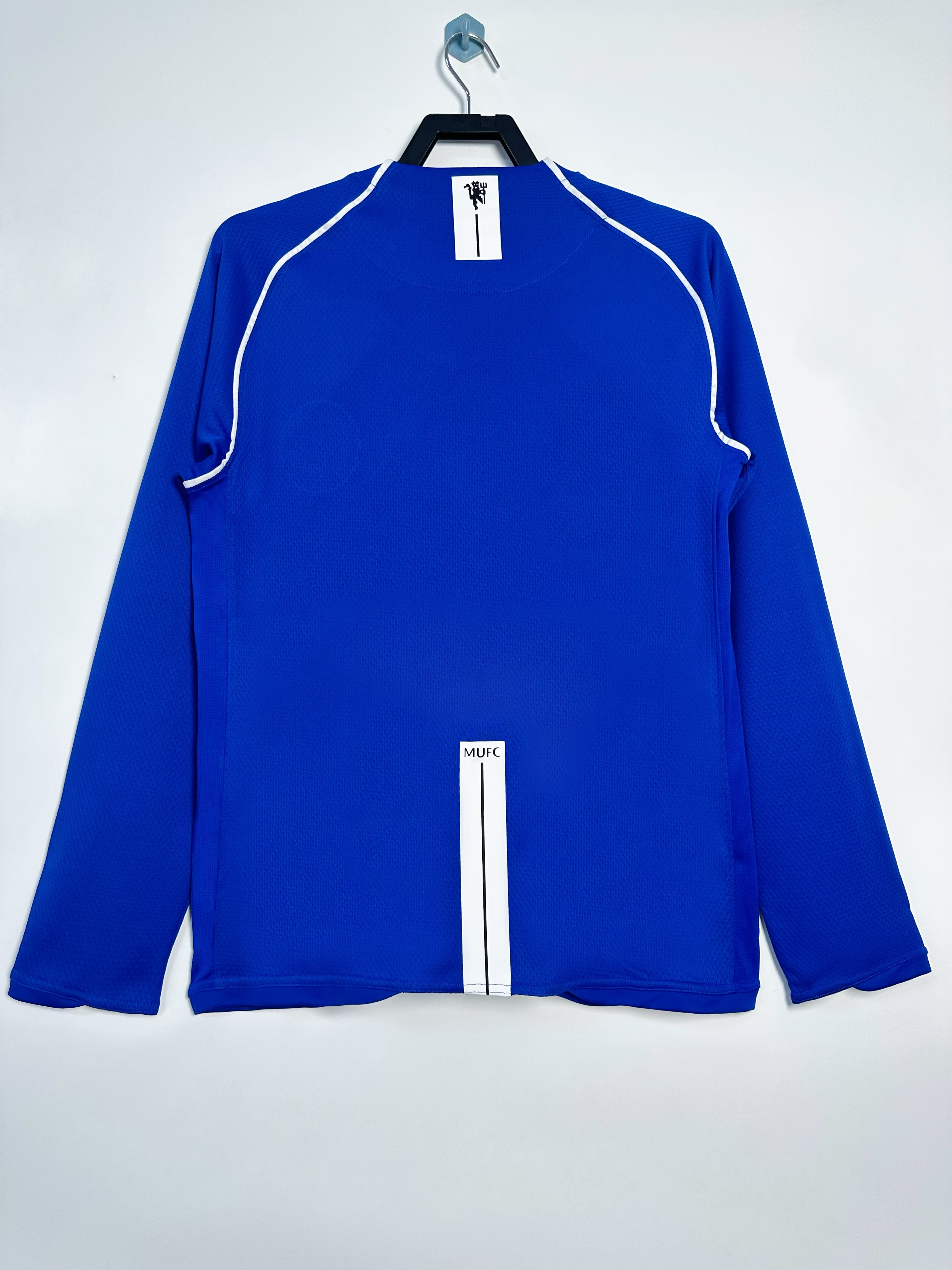 07-08 Manchester United Goalkeeper Blue Retro Long Sleeve Jersey/07-08曼联门将蓝色长袖