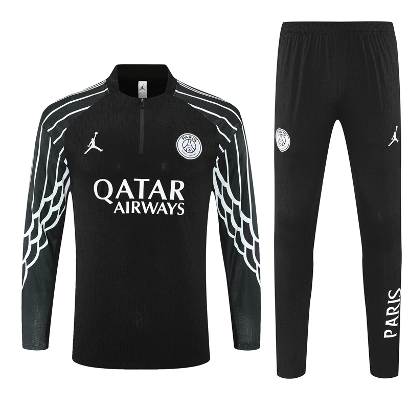25-26 PSG Training Suit/25-26乔丹巴黎黑色训练服【欧冠版】