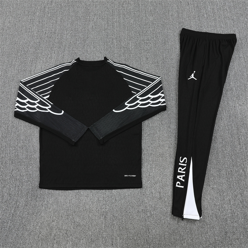 25-26 PSG Training Suit/25-26乔丹巴黎黑色训练服【欧冠版】