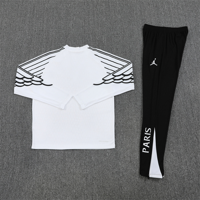 25-26 PSG Training Suit/25-26乔丹巴黎白色训练服【欧冠版】
