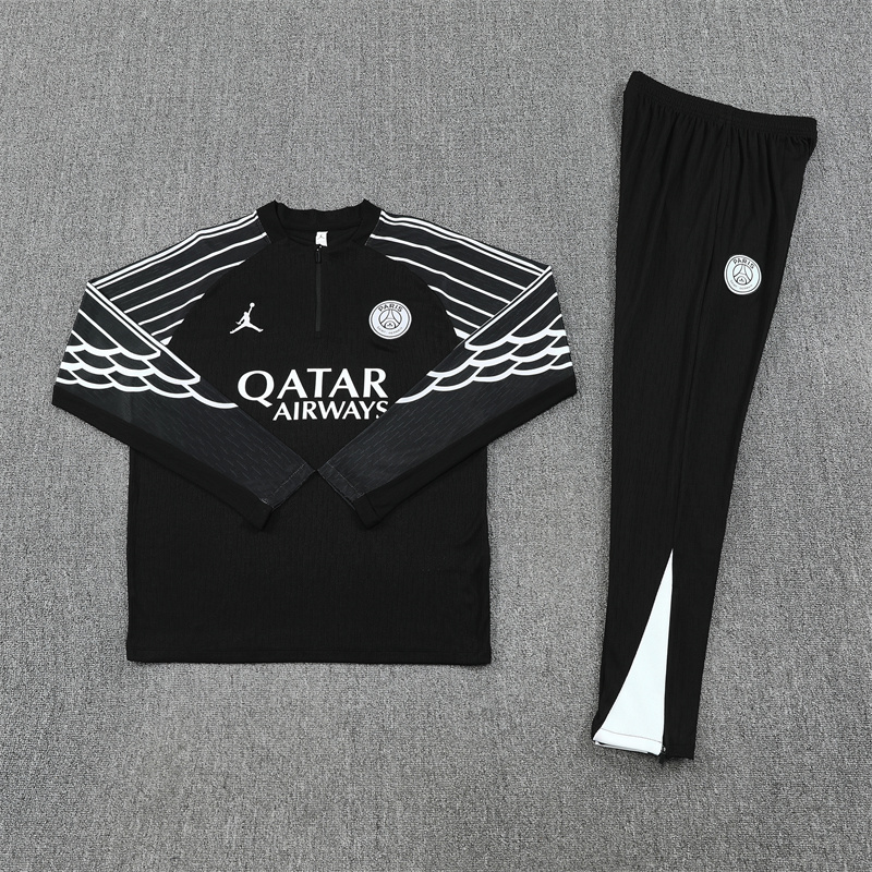 25-26 PSG Training Suit/25-26乔丹巴黎黑色训练服【欧冠版】