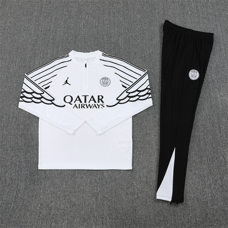 25-26 PSG Training Suit/25-26乔丹巴黎白色训练服【欧冠版】