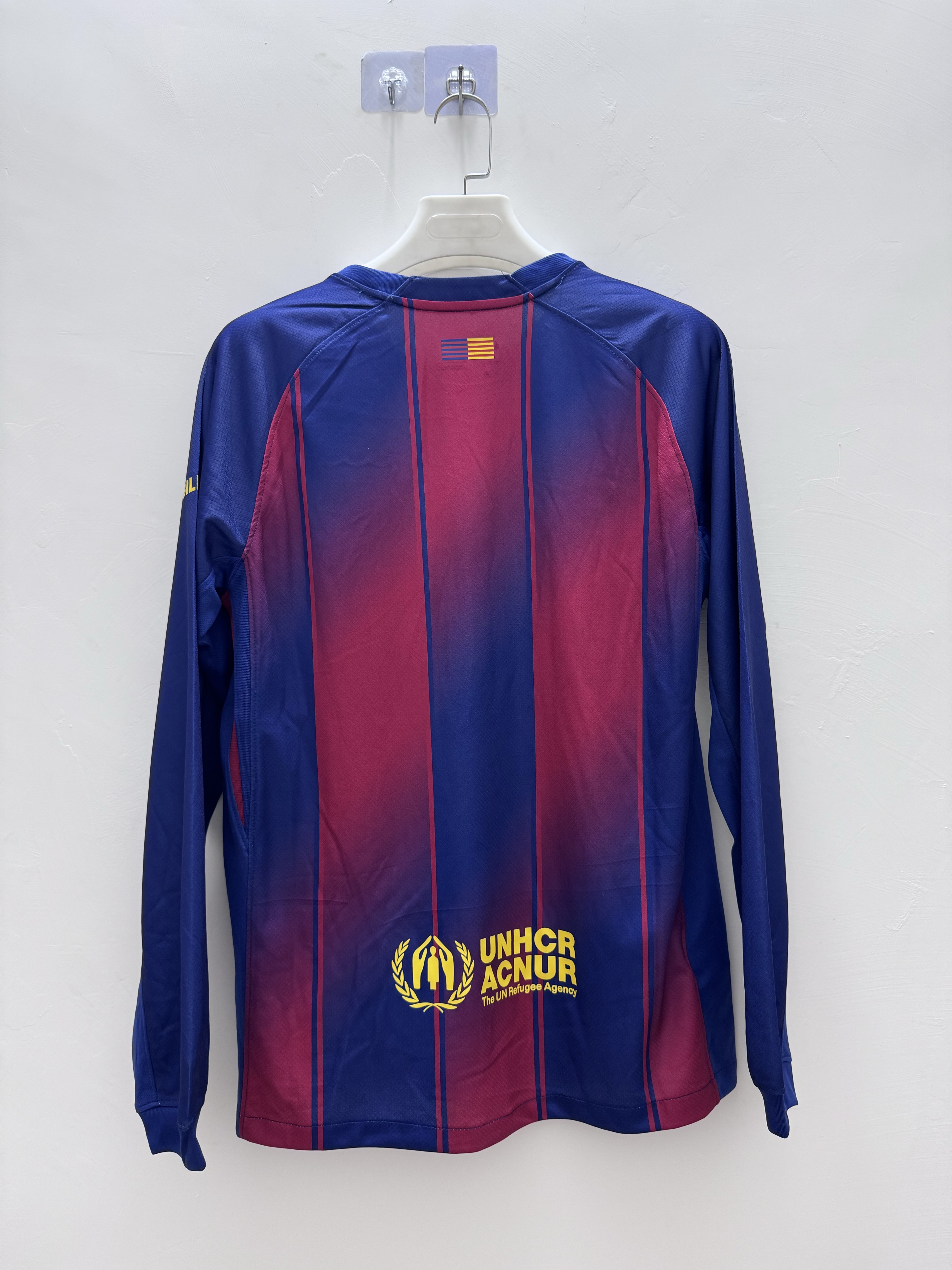 25-26 Barcelona Home Long Sleeve Jersey/ 25-26巴萨主场长袖（有广告）