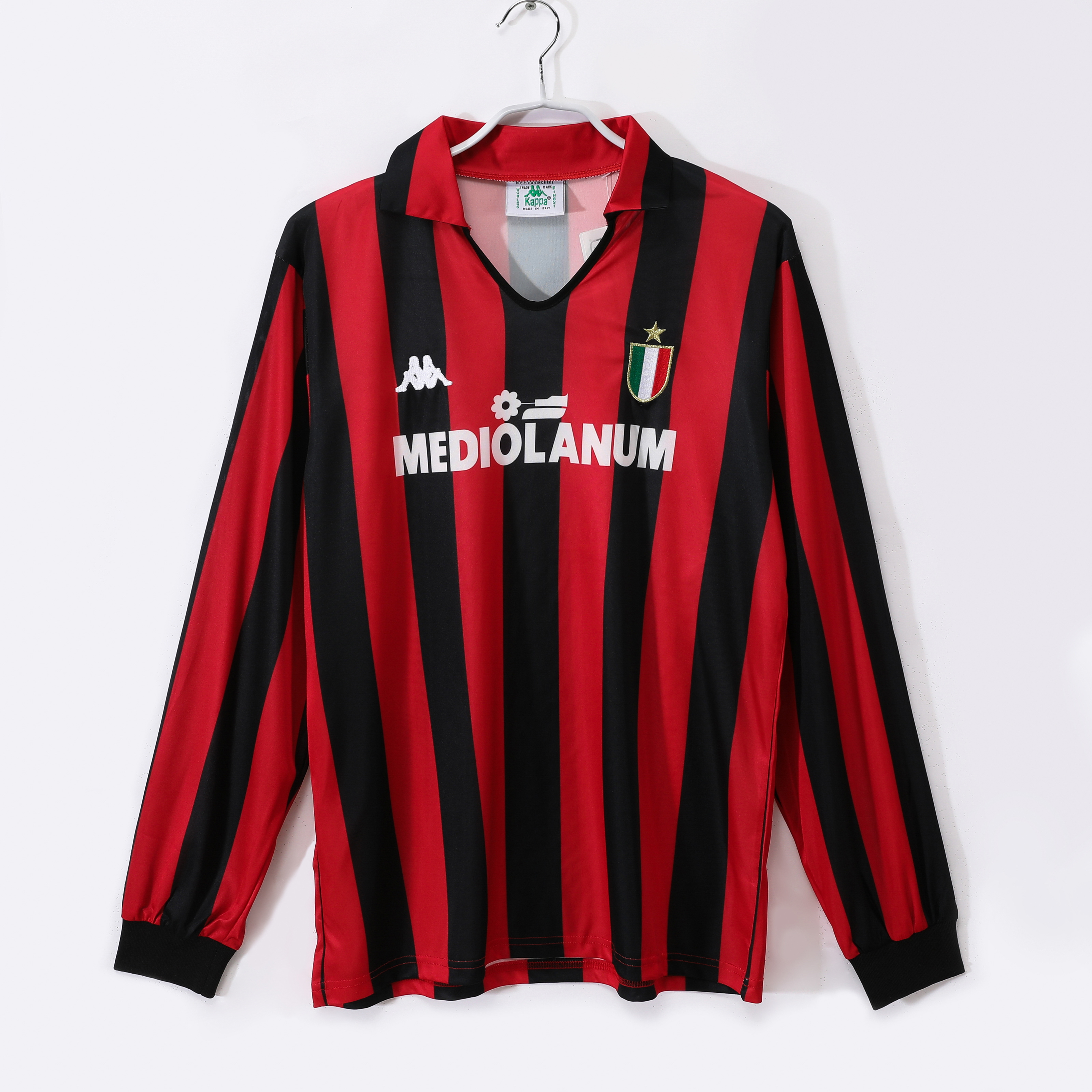 88-89 AC Milan Home Retro Long Sleeve Jersey/ 88-89AC米兰主场长袖