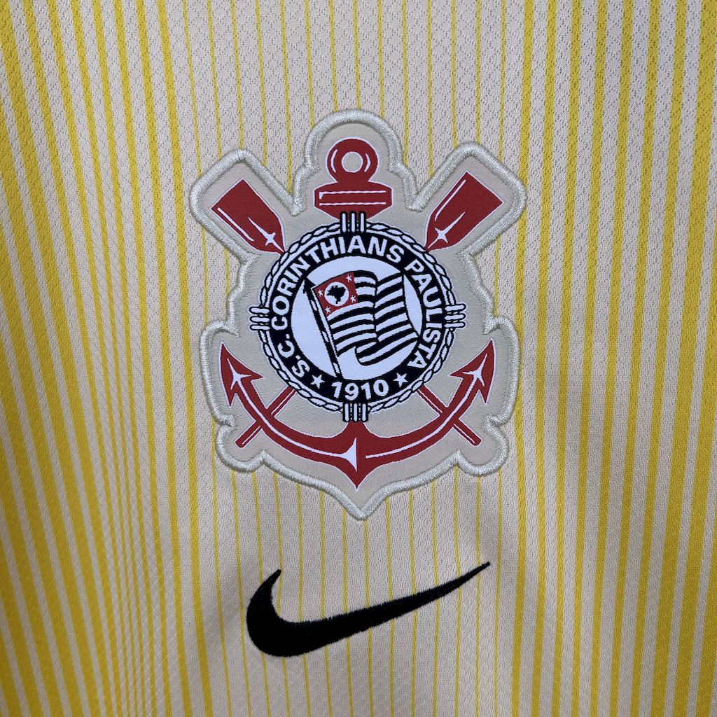 25-26 Corinthians Goal Keeper Yellow Fans  Jersey /25-26 科林蒂安黄色守门员球迷版