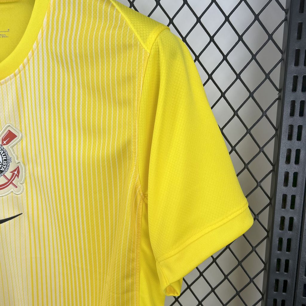 25-26 Corinthians Goal Keeper Yellow Fans  Jersey /25-26 科林蒂安黄色守门员球迷版