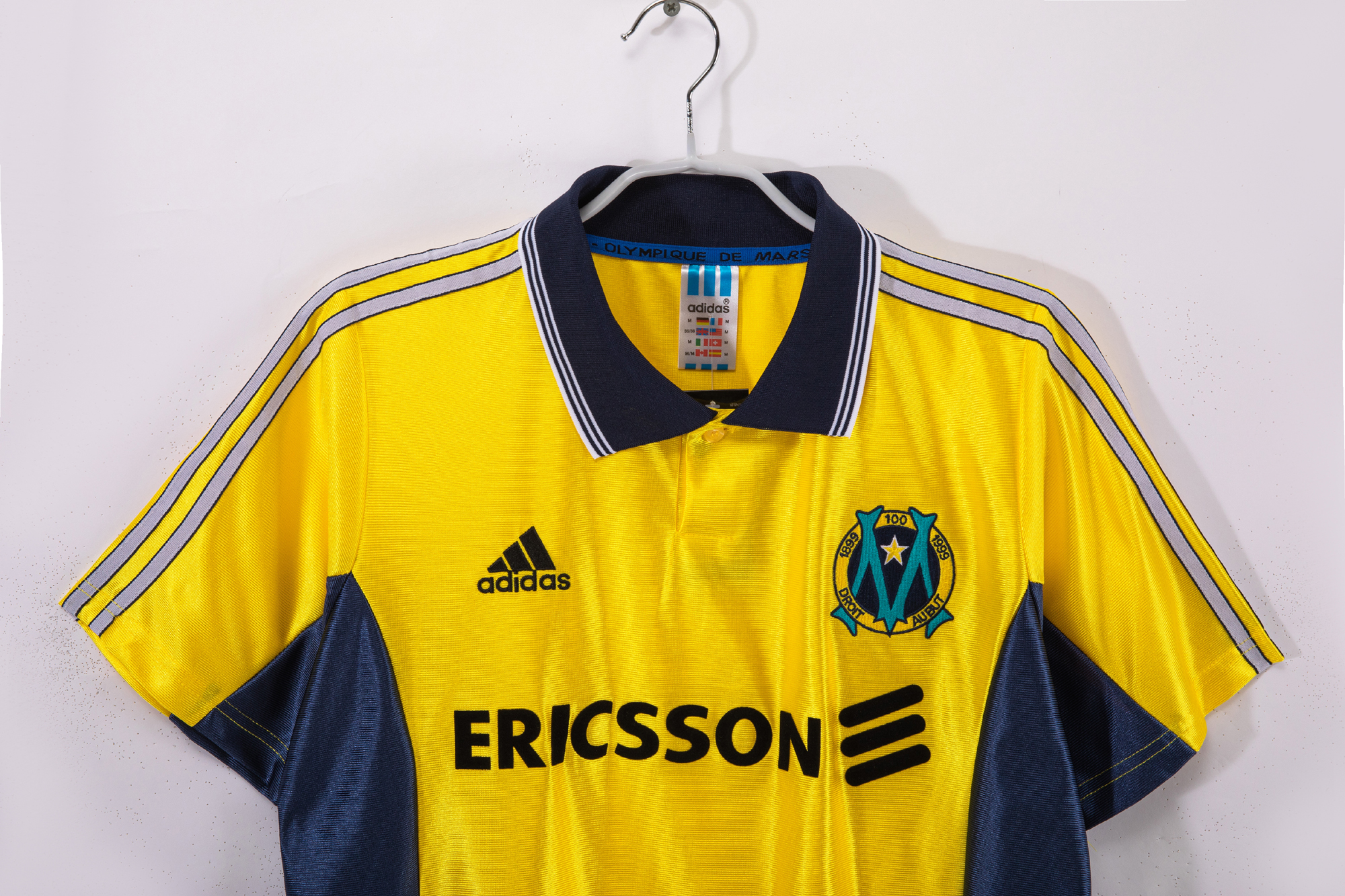 98-99 Marseille Yellow Retro Jersey/98-99马赛黄色