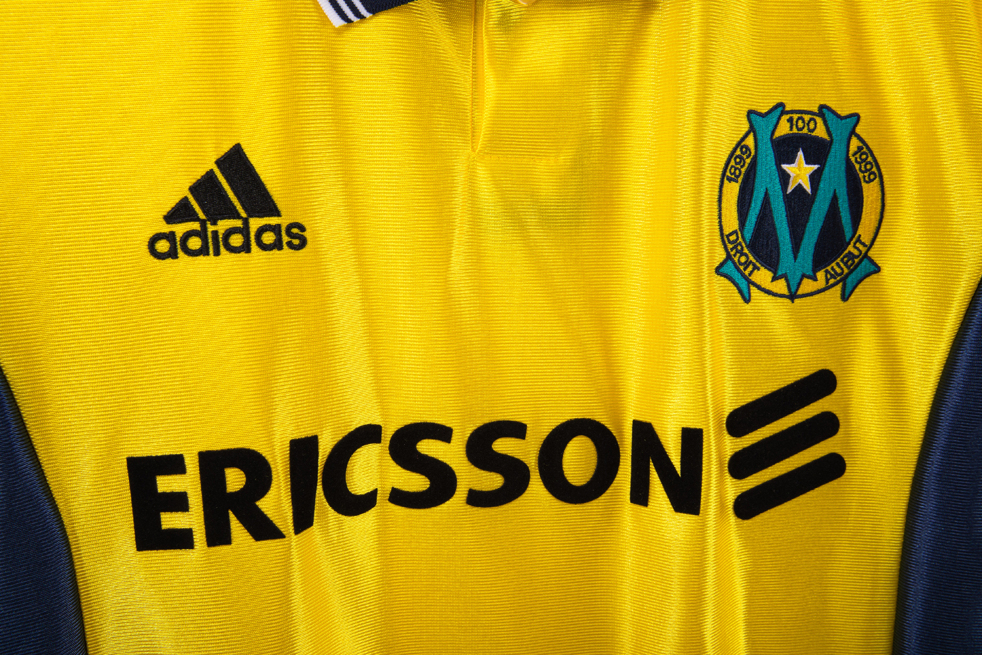 98-99 Marseille Yellow Retro Jersey/98-99马赛黄色