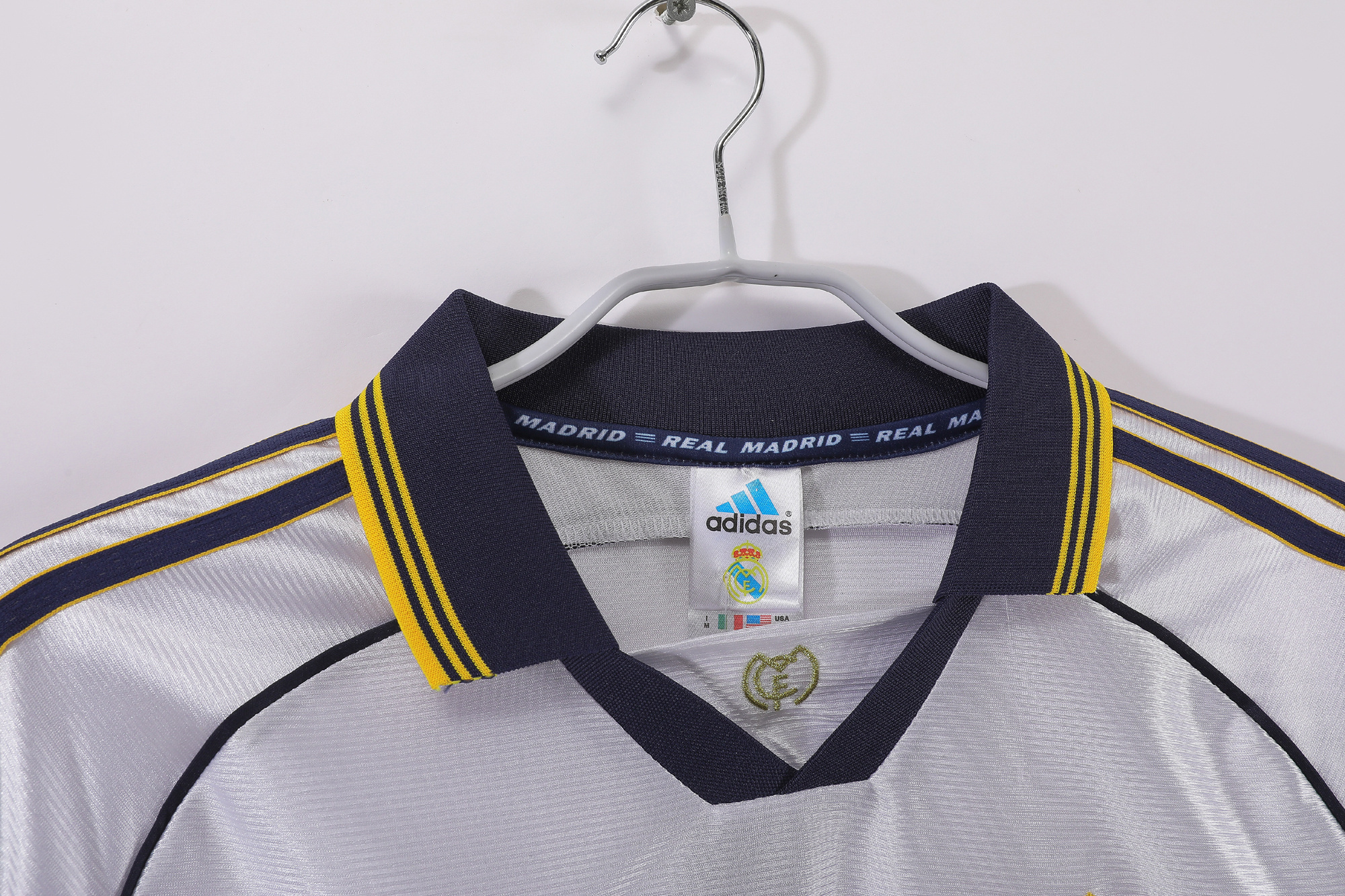 1998-2000 Real Madrid Home Long Sleeve Retro Jersey/98-00皇马主场长袖