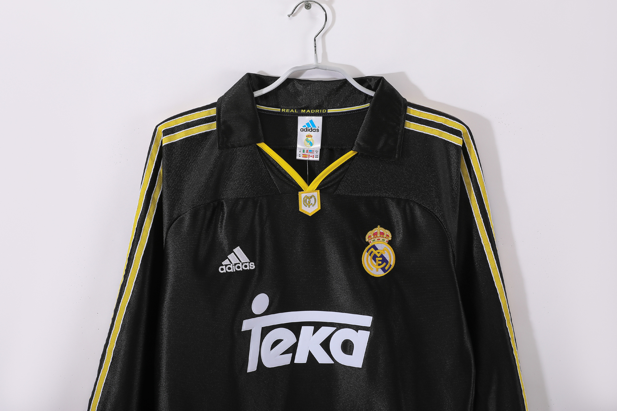 1999-2001 Real Madrid Away Long Sleeve Retro Jersey/99-01皇马客场长袖