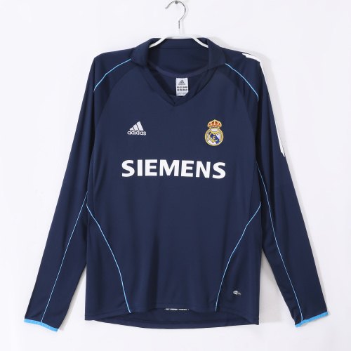 05-06 Real Madrid Away Long Sleeve Retro Jersey/05-06皇马客场长袖