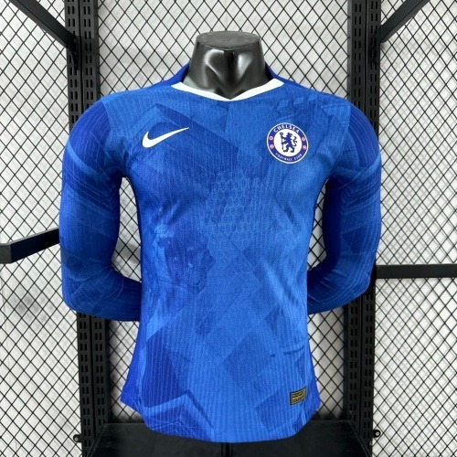 25-26 Chelsea Home Player Long Sleeve Jersey/ 25-26切尔西主场球员版长袖