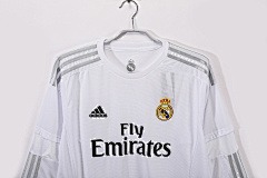 15-16 Real Madrid Home Long Sleeve Retro Jersey/15-16皇马主场长袖