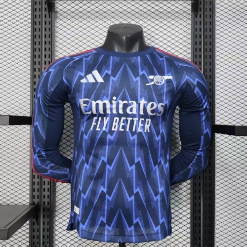 25-26 Arsenal Away Player Long Sleeve Jersey/ 25-26 阿森纳客场球员长袖
