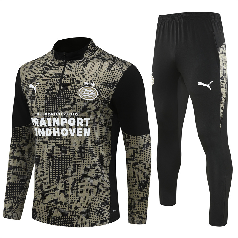 25-26 PSV Black Training Suit/ 25-26埃因霍温半拉训练服