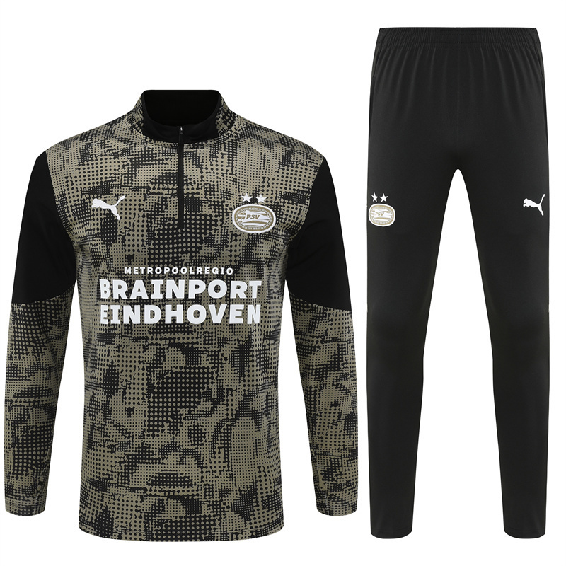 25-26 PSV Black Training Suit/ 25-26埃因霍温半拉训练服
