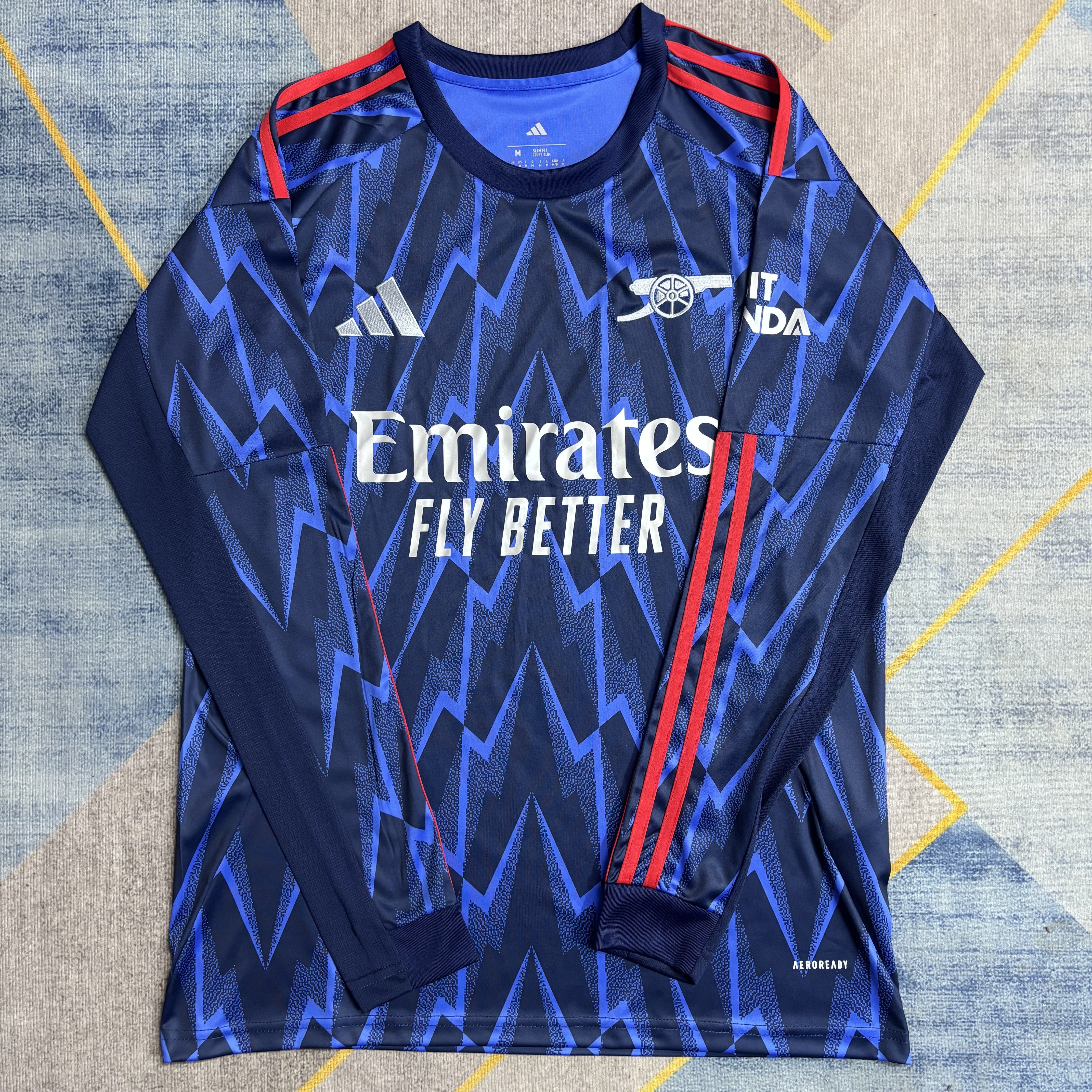 25-26  Arsenal Away Long Sleeve Fans Jersey/ 25-26 阿森纳客场球迷长袖