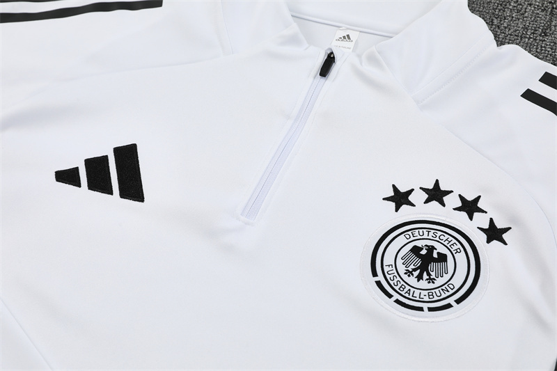 2025 Germany White Training Suit/2025德国半拉训练服