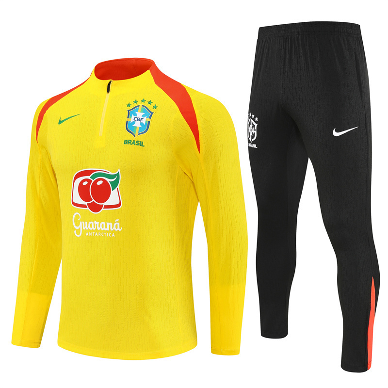 2025 Brazil Yellow Player Version Training Suit/2025巴西训练服，球员版