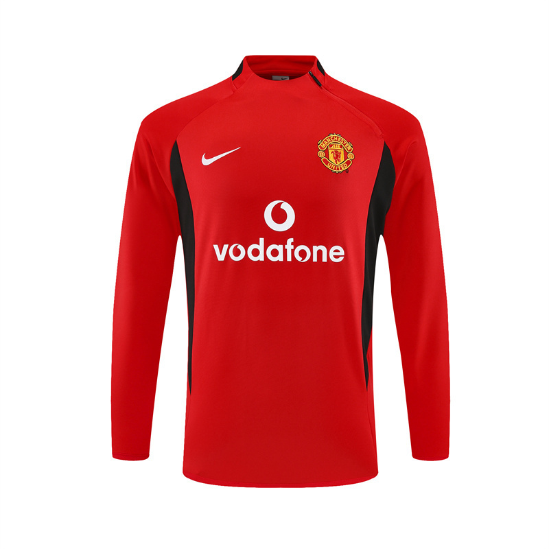 02-03 Manchester United Red Retro Training Suit Top/ 02-03曼联复古上衣