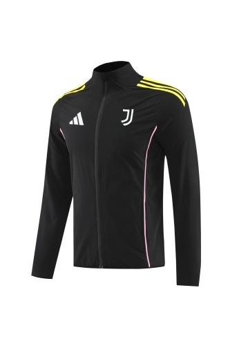 2025 Juventus Black Windbreaker/2025 尤文黑色风衣