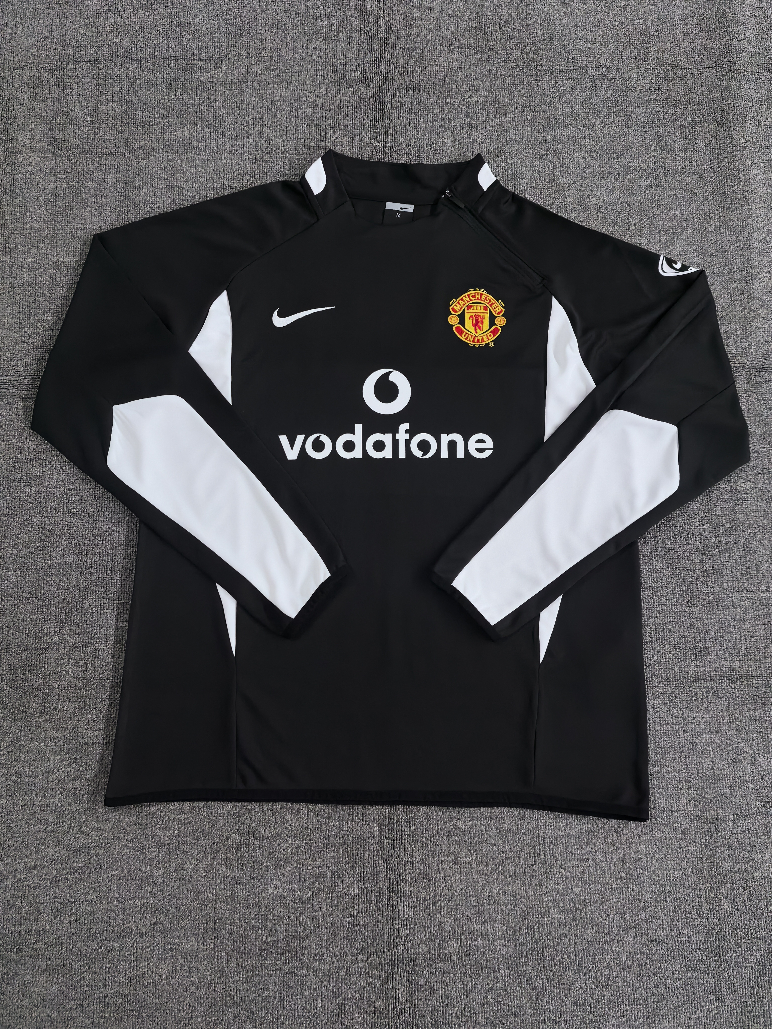 02-03 Manchester United Black Retro Training Suit Top/ 02-03曼联复古上衣