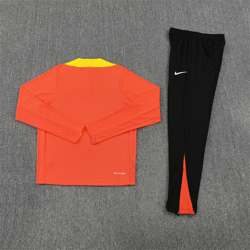 2025 Brazil Orange Player Version Training Suit/2025巴西训练服，球员版