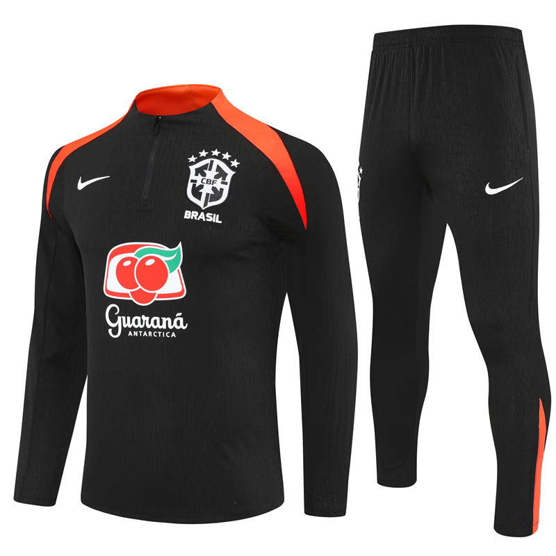 2025 Brazil Black Player Version Training Suit/2025巴西训练服，球员版