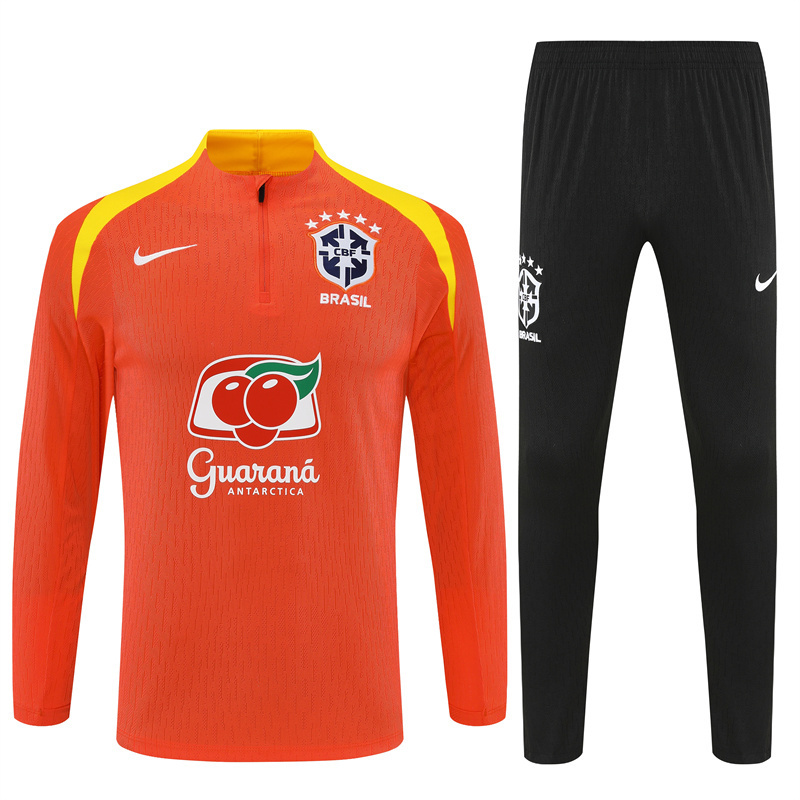2025 Brazil Orange Player Version Training Suit/2025巴西训练服，球员版