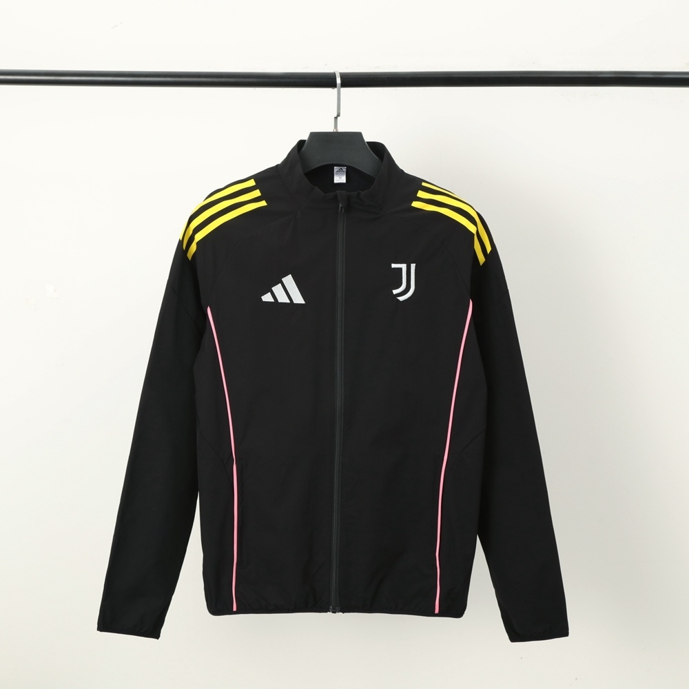2025 Juventus Black Windbreaker/2025 尤文黑色风衣