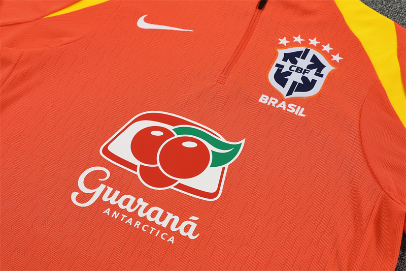 2025 Brazil Orange Player Version Training Suit/2025巴西训练服，球员版