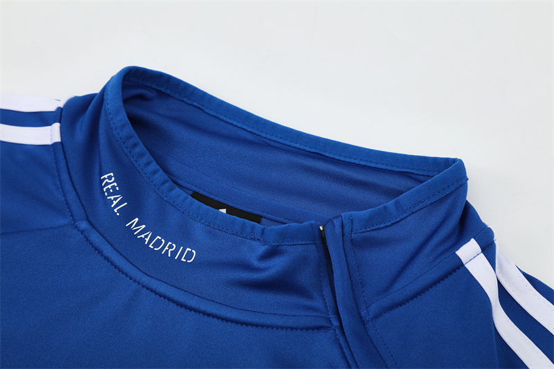 13-14 Real Madrid Blue Retro Training Suit Top/13-14皇马复古上衣