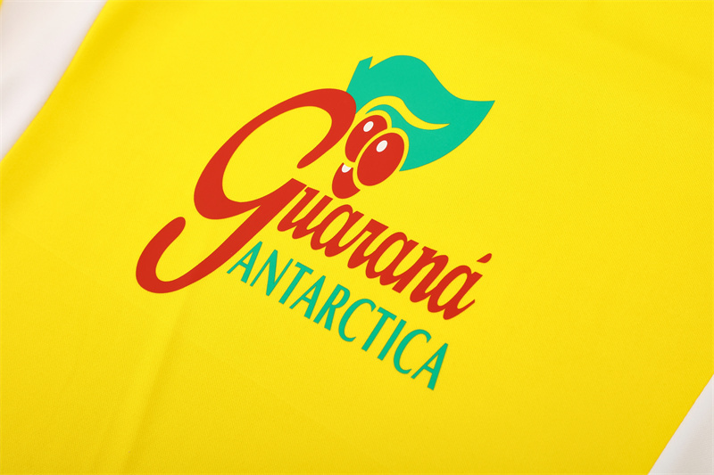 2002 Brazil Yellow Retro Training Suit Top/ 2002巴西复古上衣