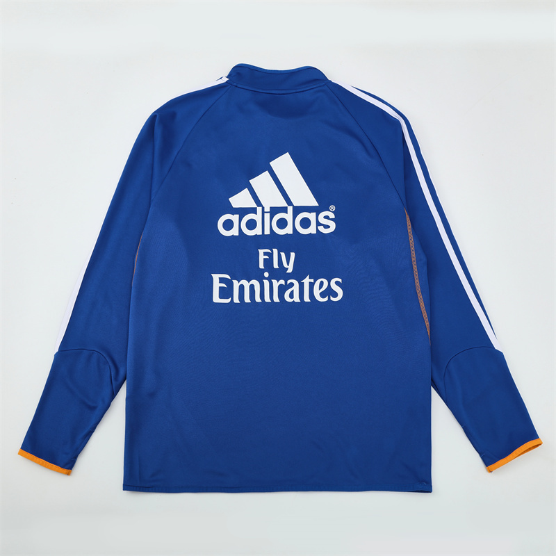 13-14 Real Madrid Blue Retro Training Suit Top/13-14皇马复古上衣